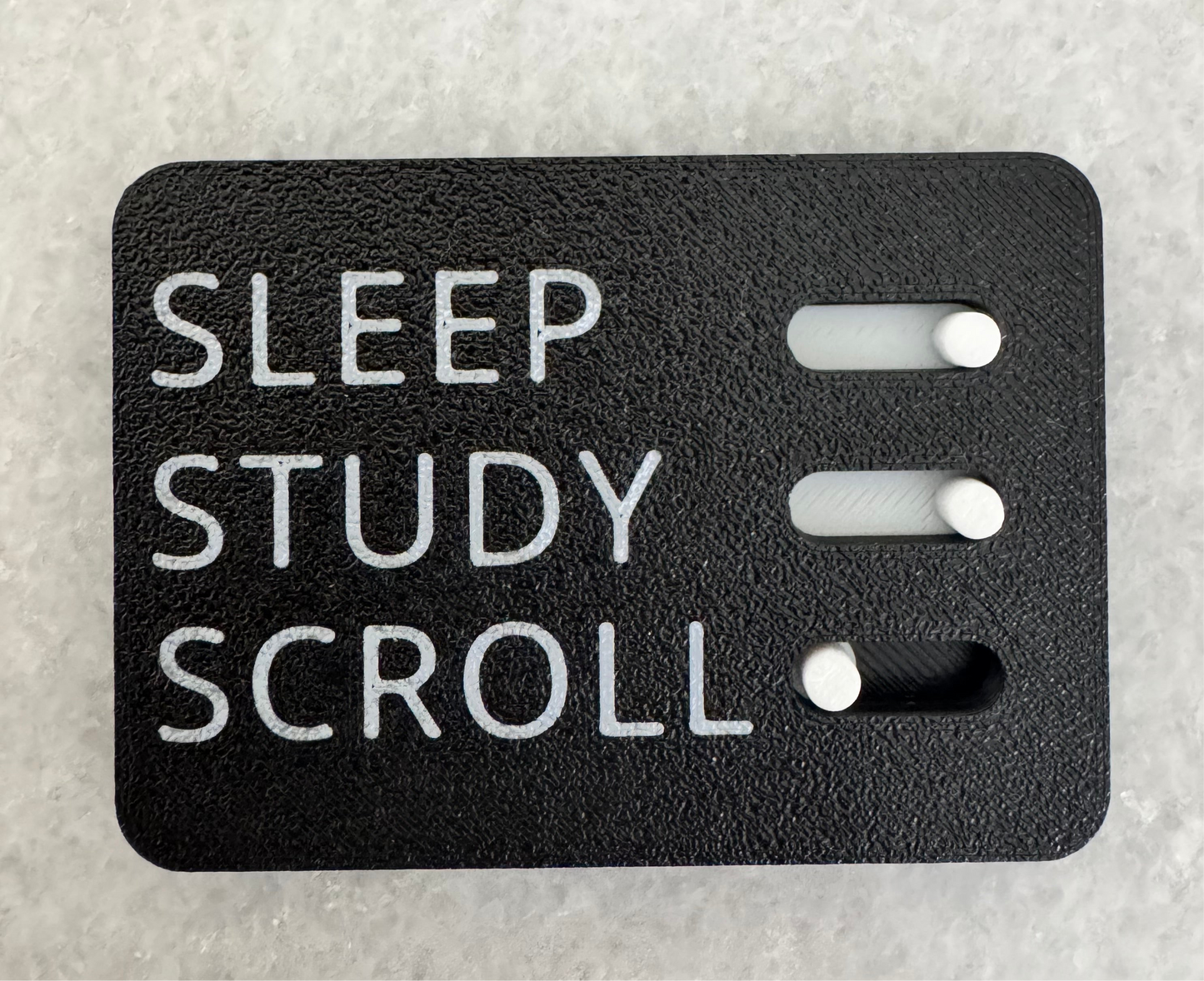 Black/White: Sleep, Study, Scroll Fidget