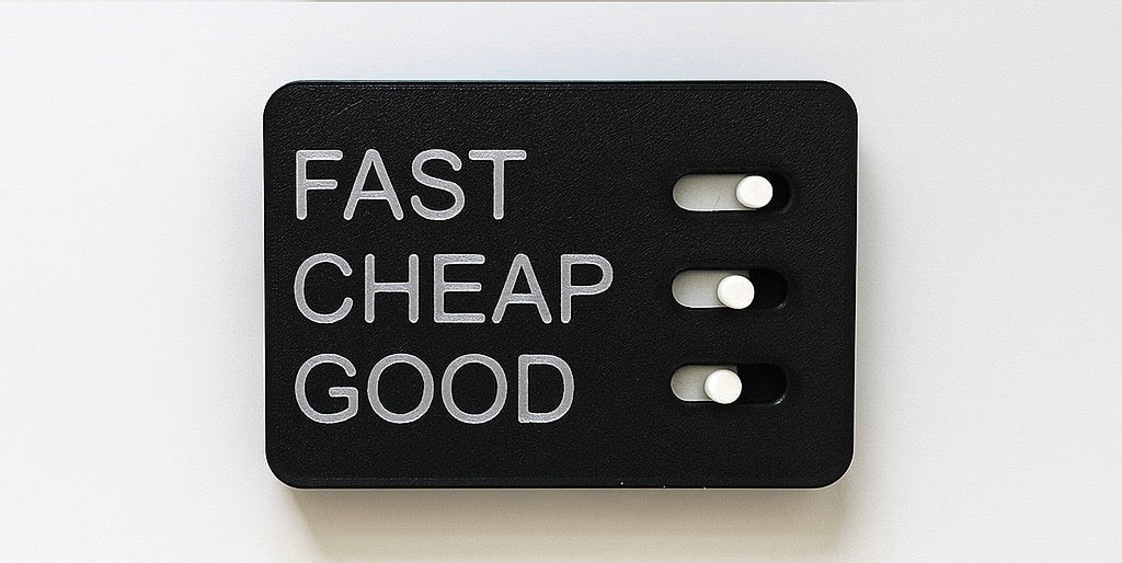 Black and White: Fast, Cheap, Good Fidget