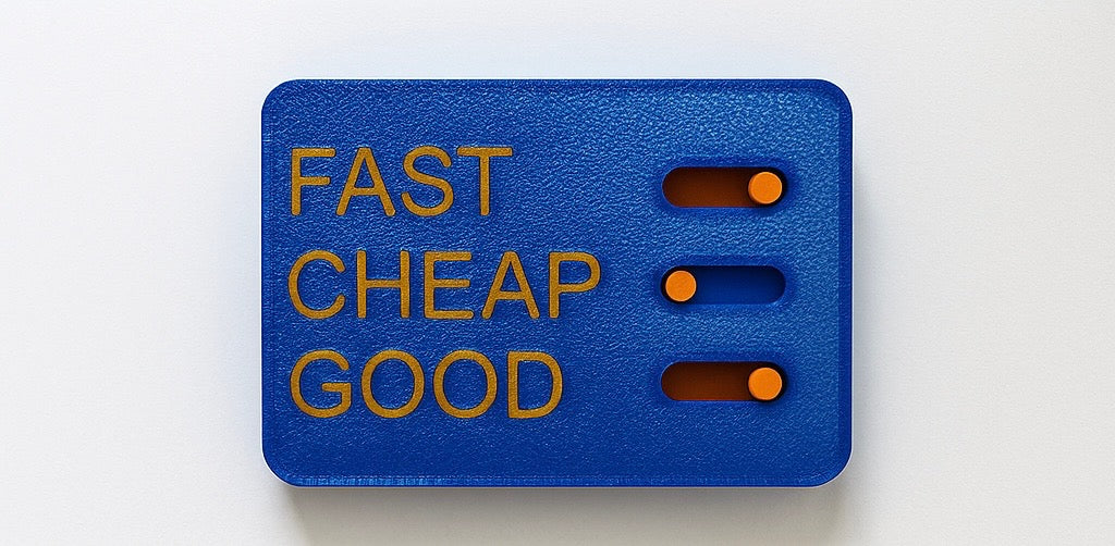 Blue & Orange: Fast, Good, Cheap Fidget
